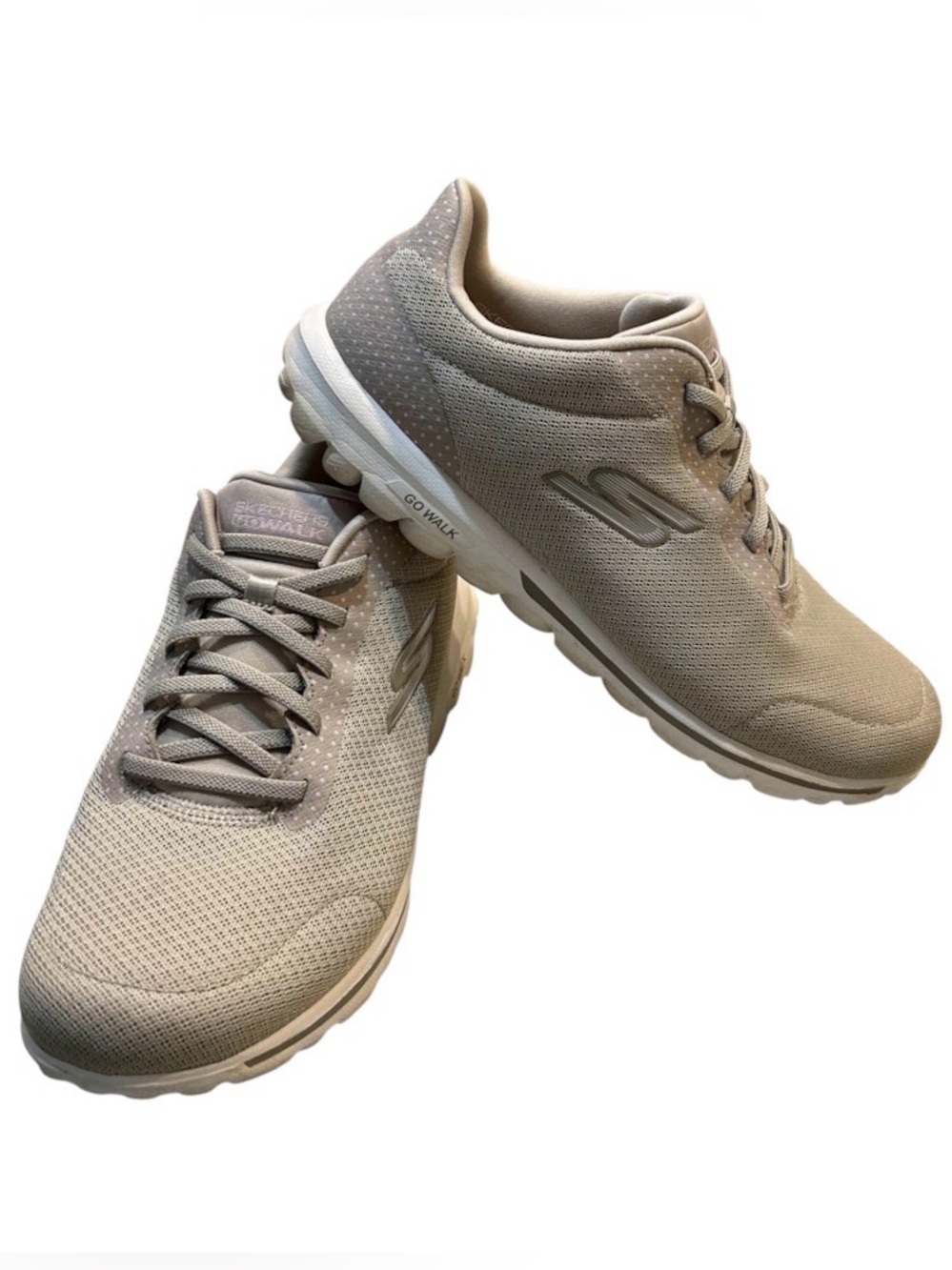 Skechers Men’s GOwalk Lightweight Taupe Athletic Sneakers